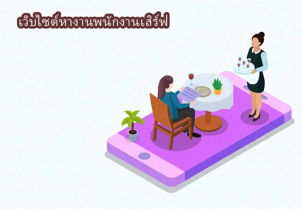 เว็บไซต์หางานพนักงานเสิร์ฟ